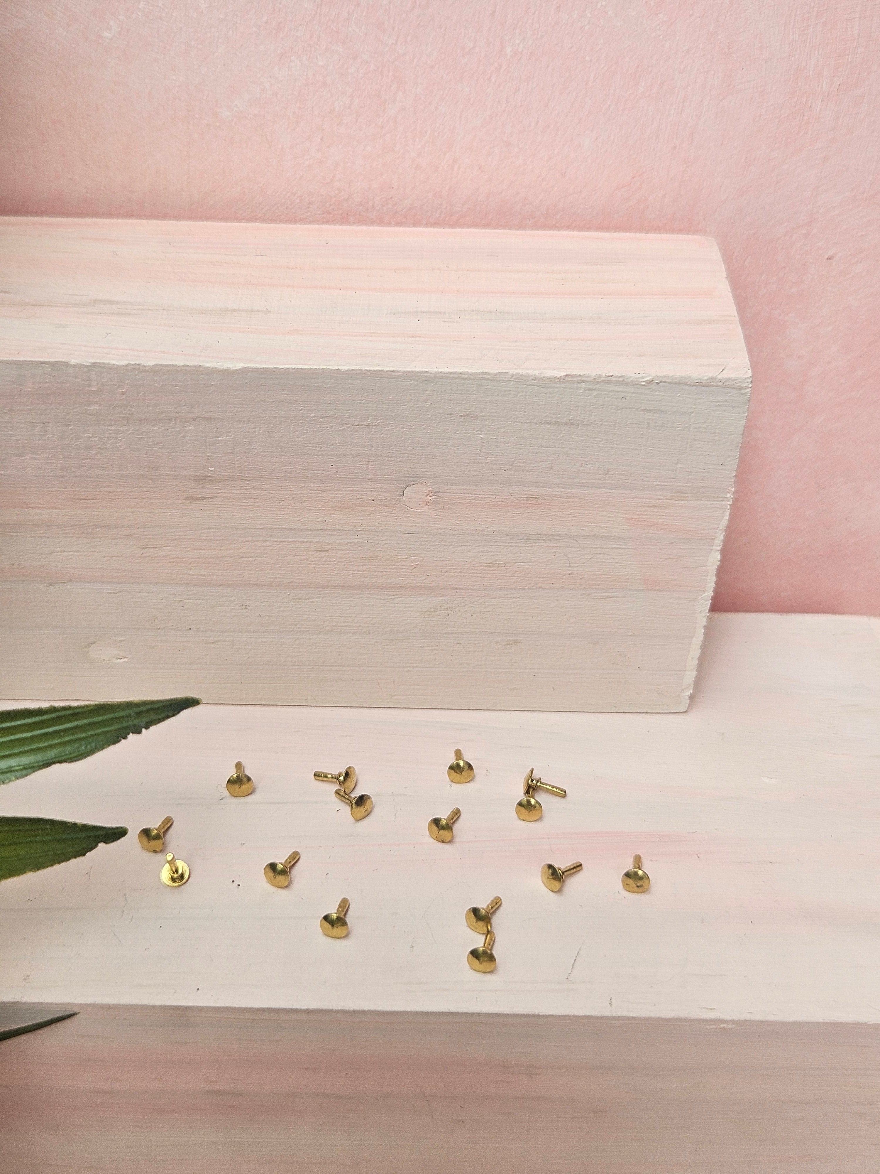 "Handmade miniature drawer handle for dollhouse furniture"