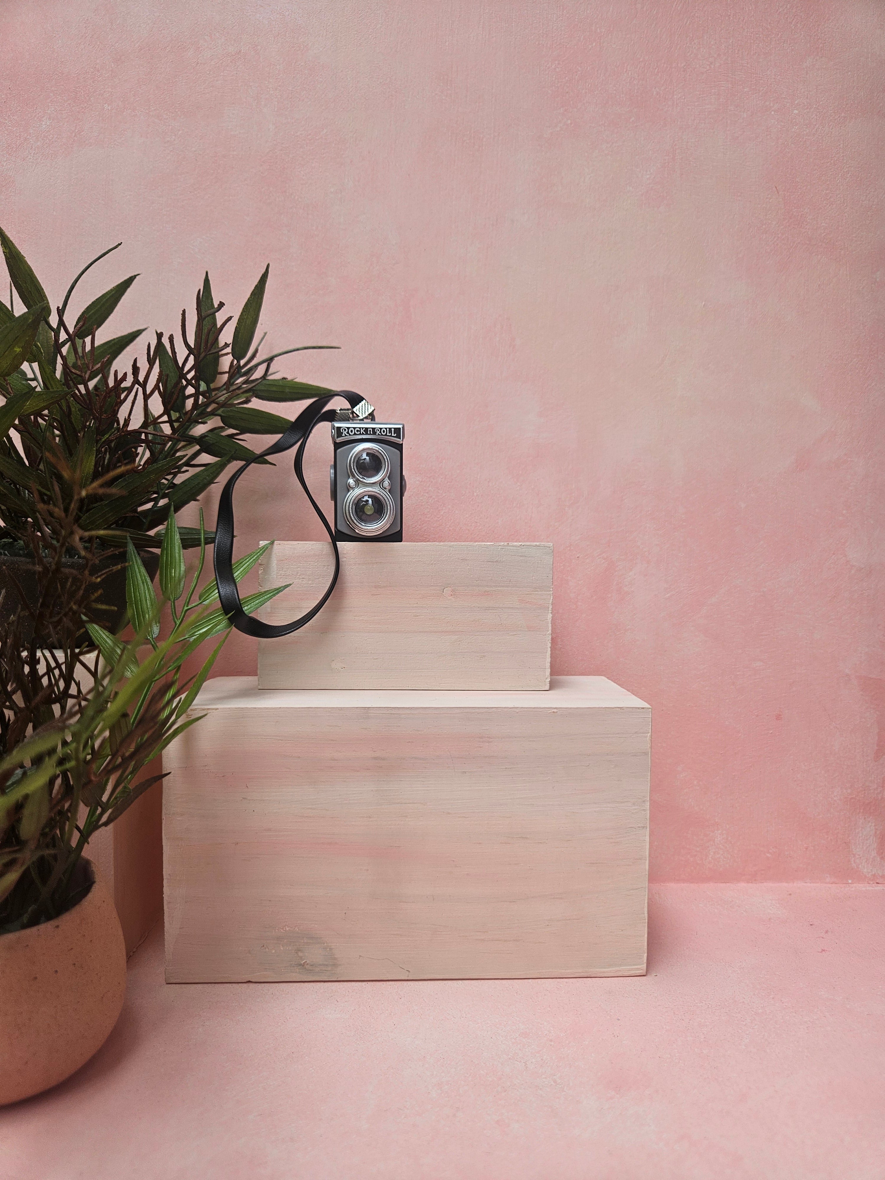 "Miniature retro camera collectible for dollhouse and diorama"