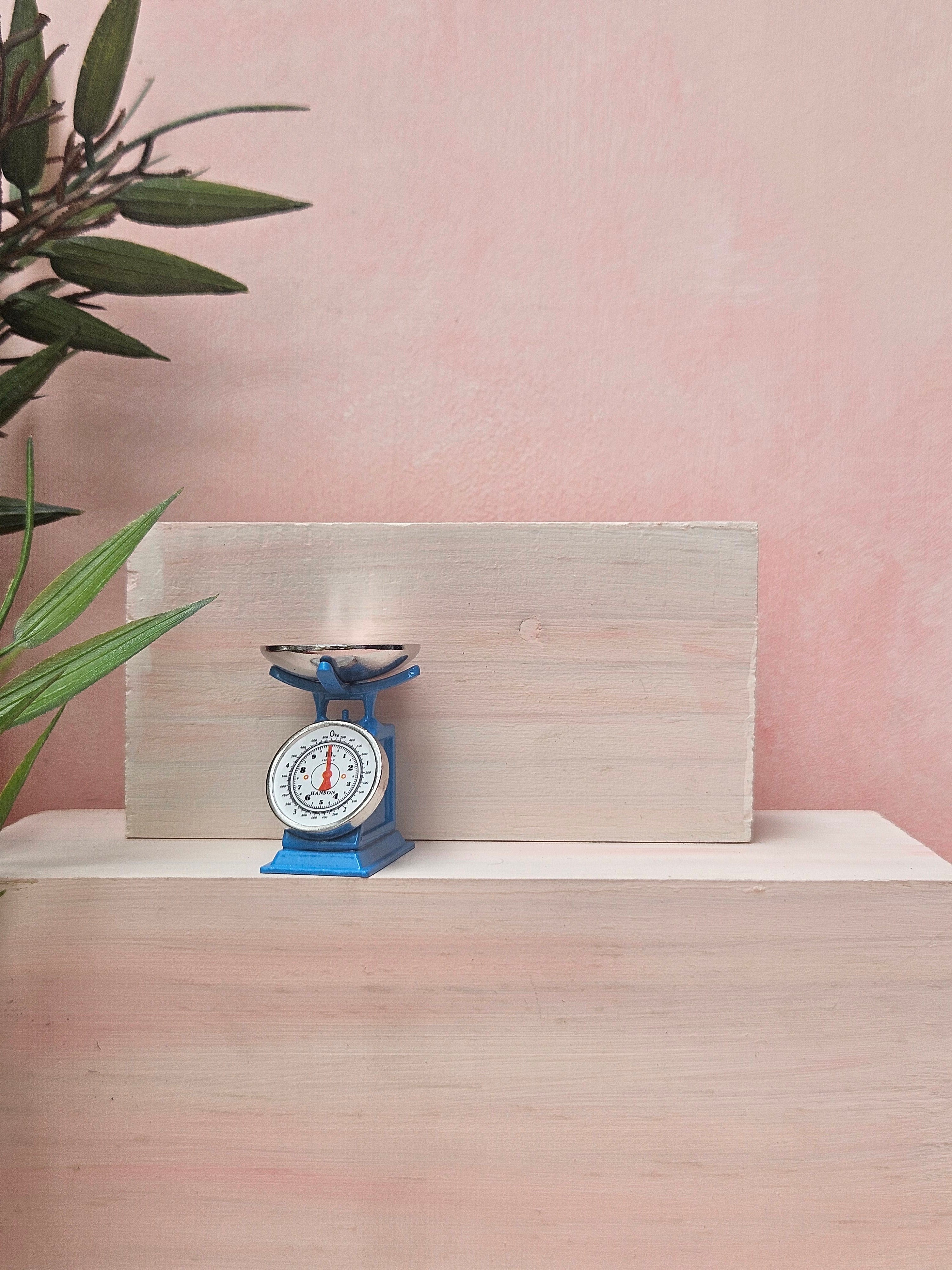 "Miniature weighing scale handmade tiny kitchen accessory"