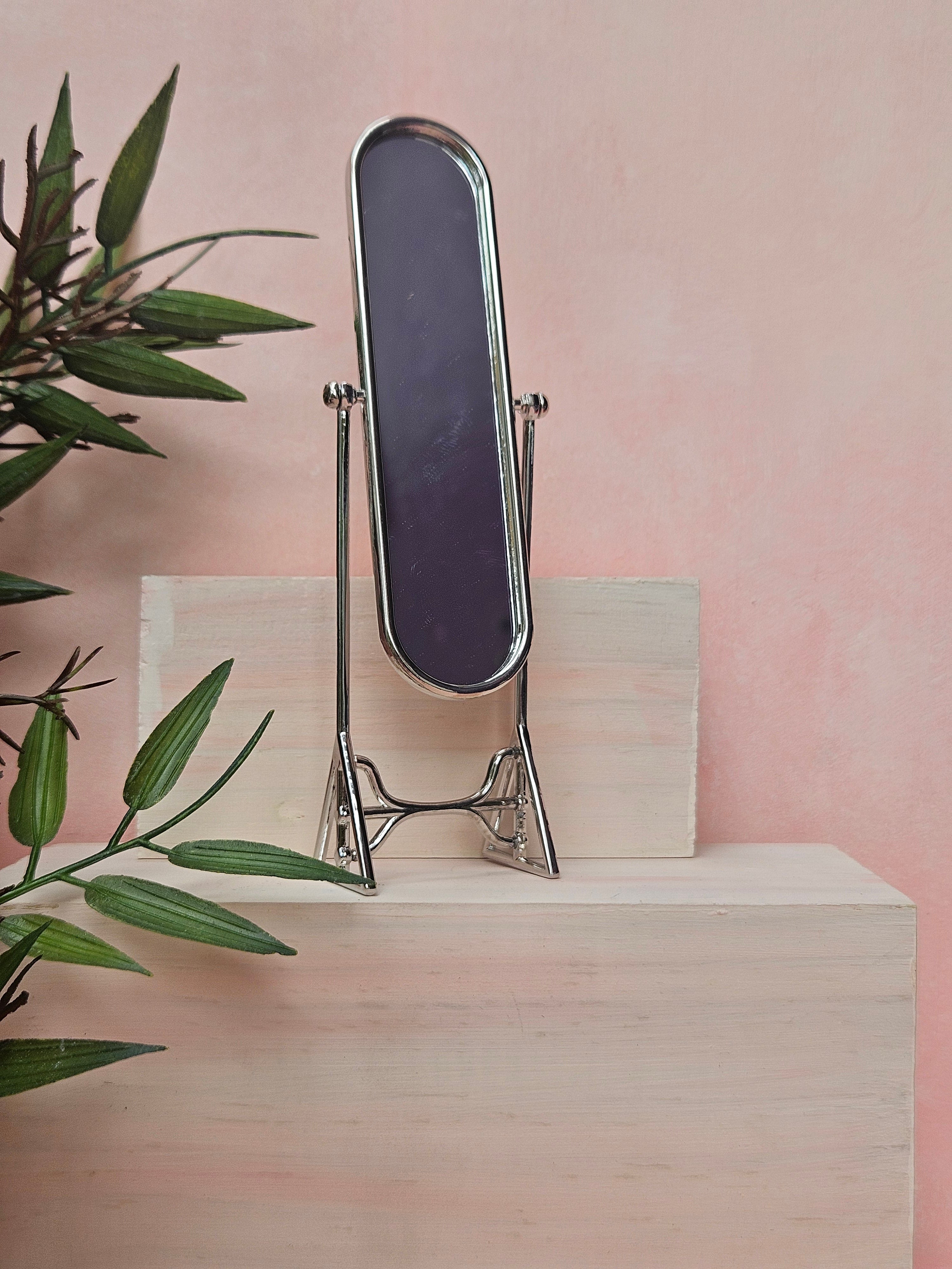 "Miniature standing mirror unique handmade gift in India"