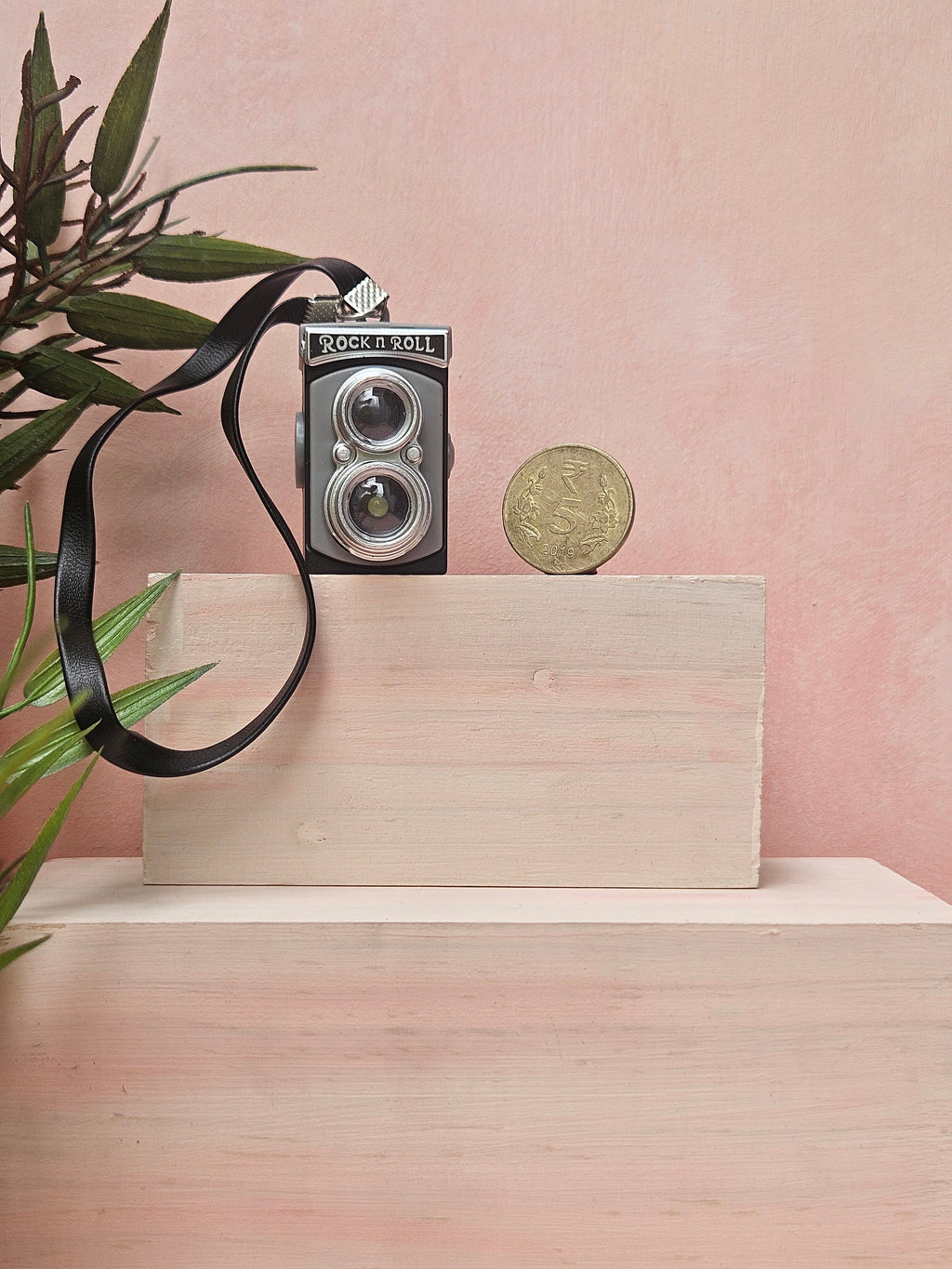 "Miniature retro camera handmade vintage-style accessory India"