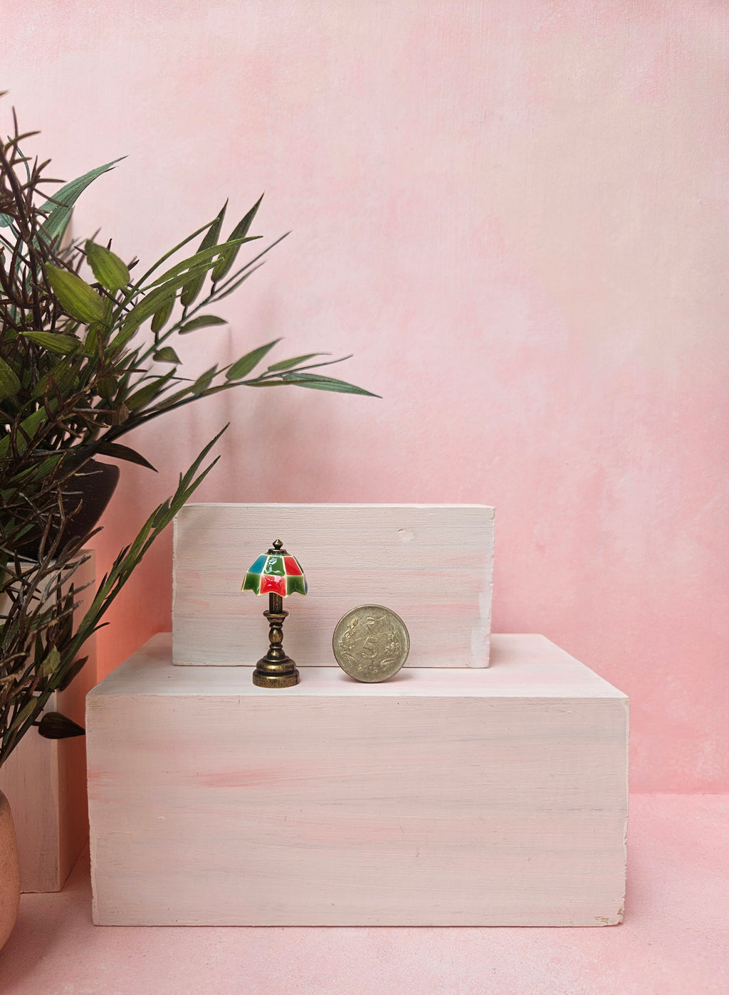 Miniature lamp for dollhouse décor, DIY crafts, and hobby displays in India.