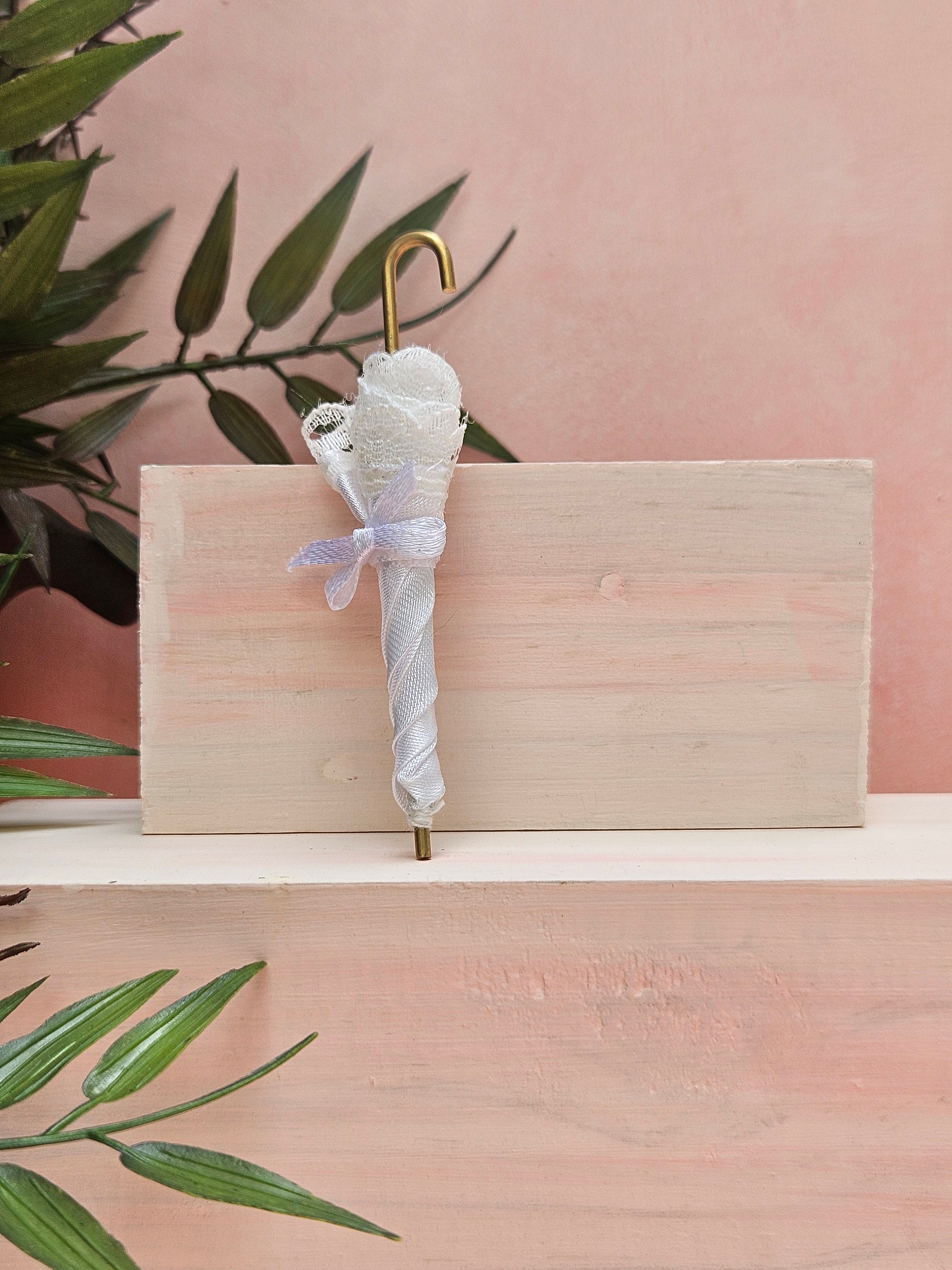 Miniature umbrella dollhouse accessory and collectible gift with cute design in india