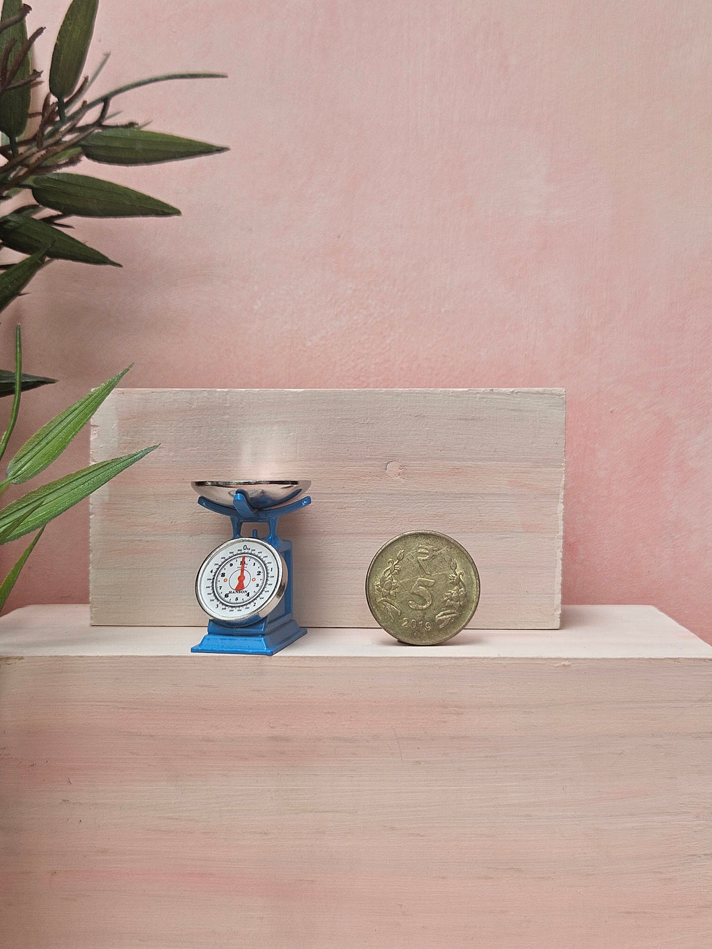 "Miniature weighing scale handmade tiny kitchen accessory"